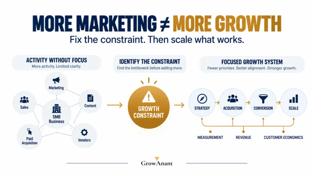 Growth consulting strategy for SMB owners building scalable business growth on a practical budget